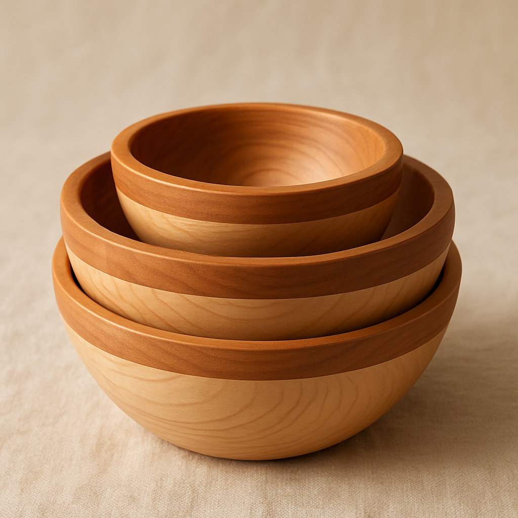 Hand-Turned Bowl Set